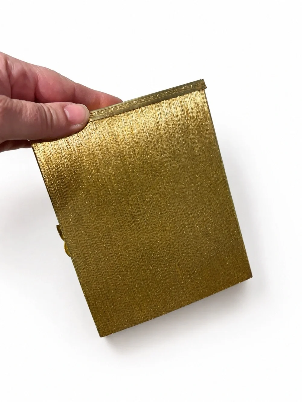 Vintage Hollywood regency gold butterfly tissue box